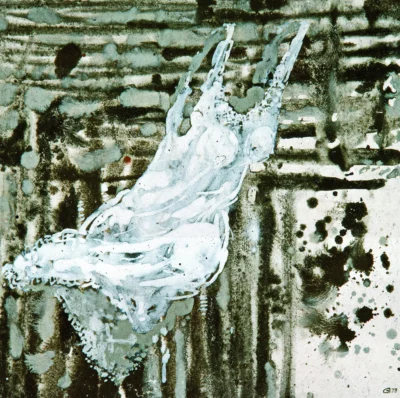 „Lucrarea „Singurătate” de Gheorghii Diaconu, realizată în tehnică mixtă, dimensiune 45x55 cm, creație originală din 1993”