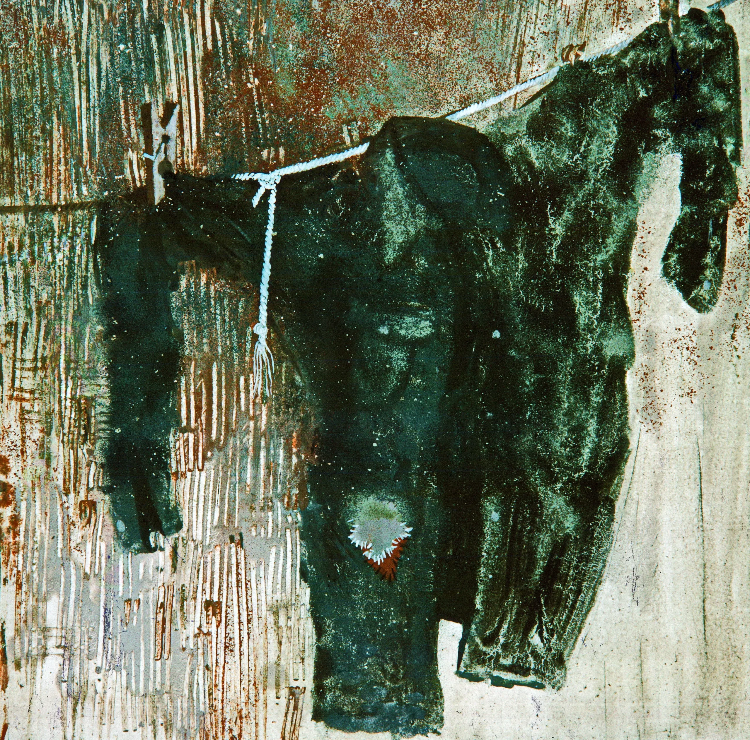 „Lucrarea „Răstignirea” de Gheorghii Diaconu, realizată în tehnică mixtă, dimensiune 45x55 cm, creație originală din 1993”