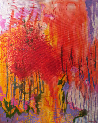 Lucrarea „Speranță”, realizată în acril pe pânză de artistul moldovean Roșca Ruslan, 150 × 120 cm, 2023.