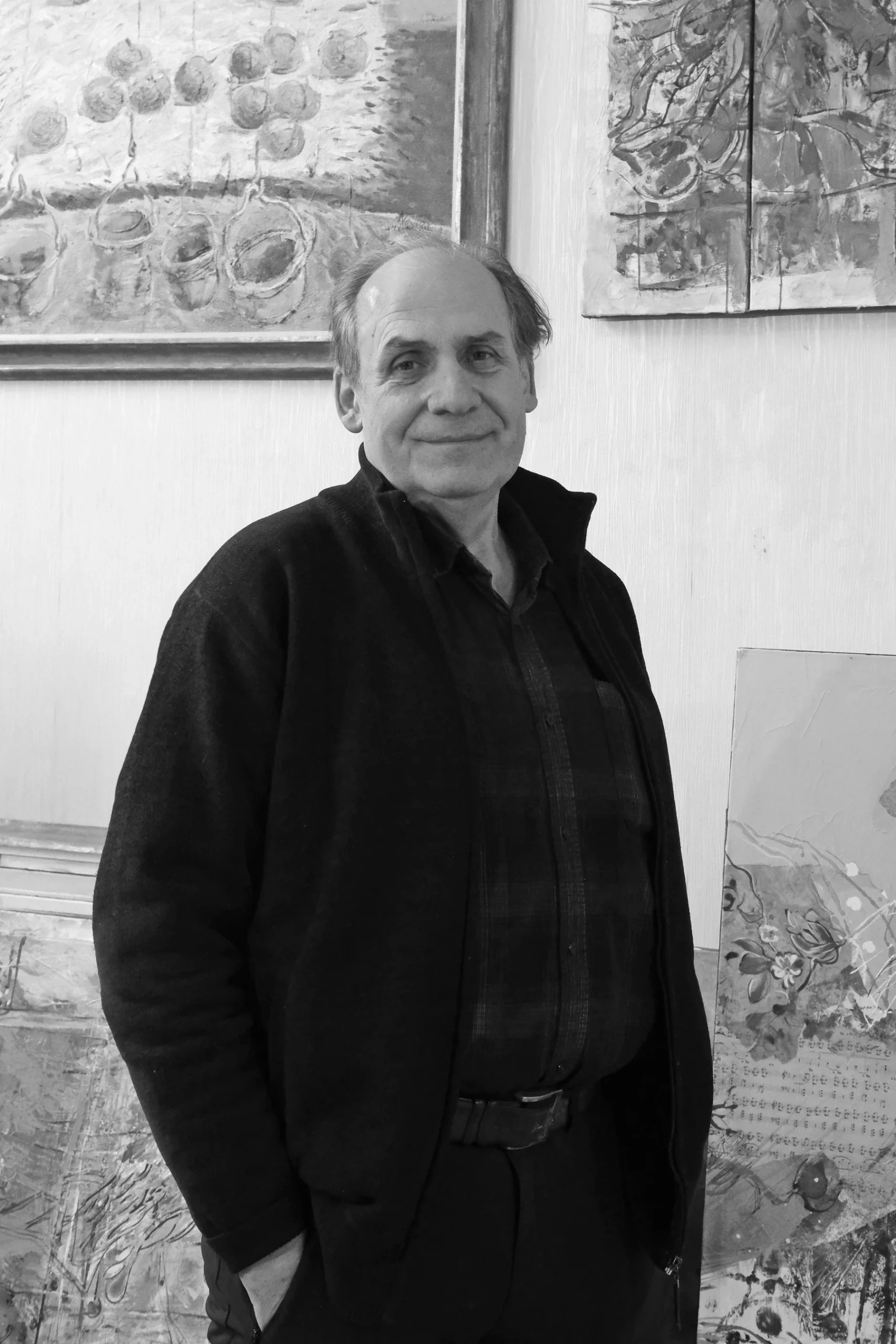 Portrait of Moldovan abstract artist Andrei Negură (born 1965)