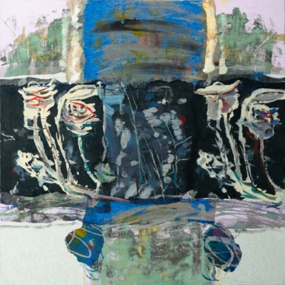 Archaic 1, Andrei Negură, acrylic on canvas, 100x100 cm, 2025