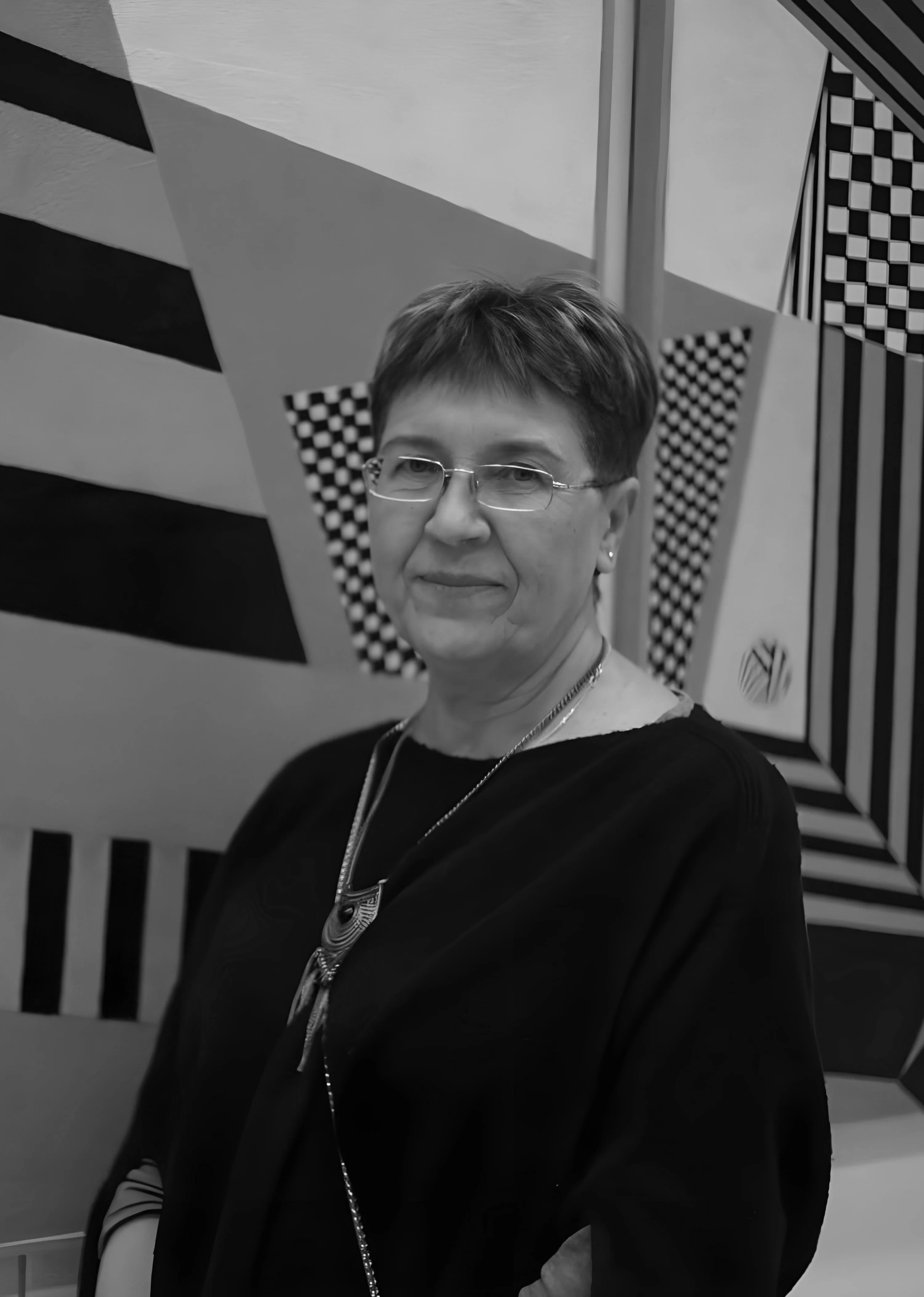 Elena Sâmburic, contemporary abstract artist from Moldova, 1959.