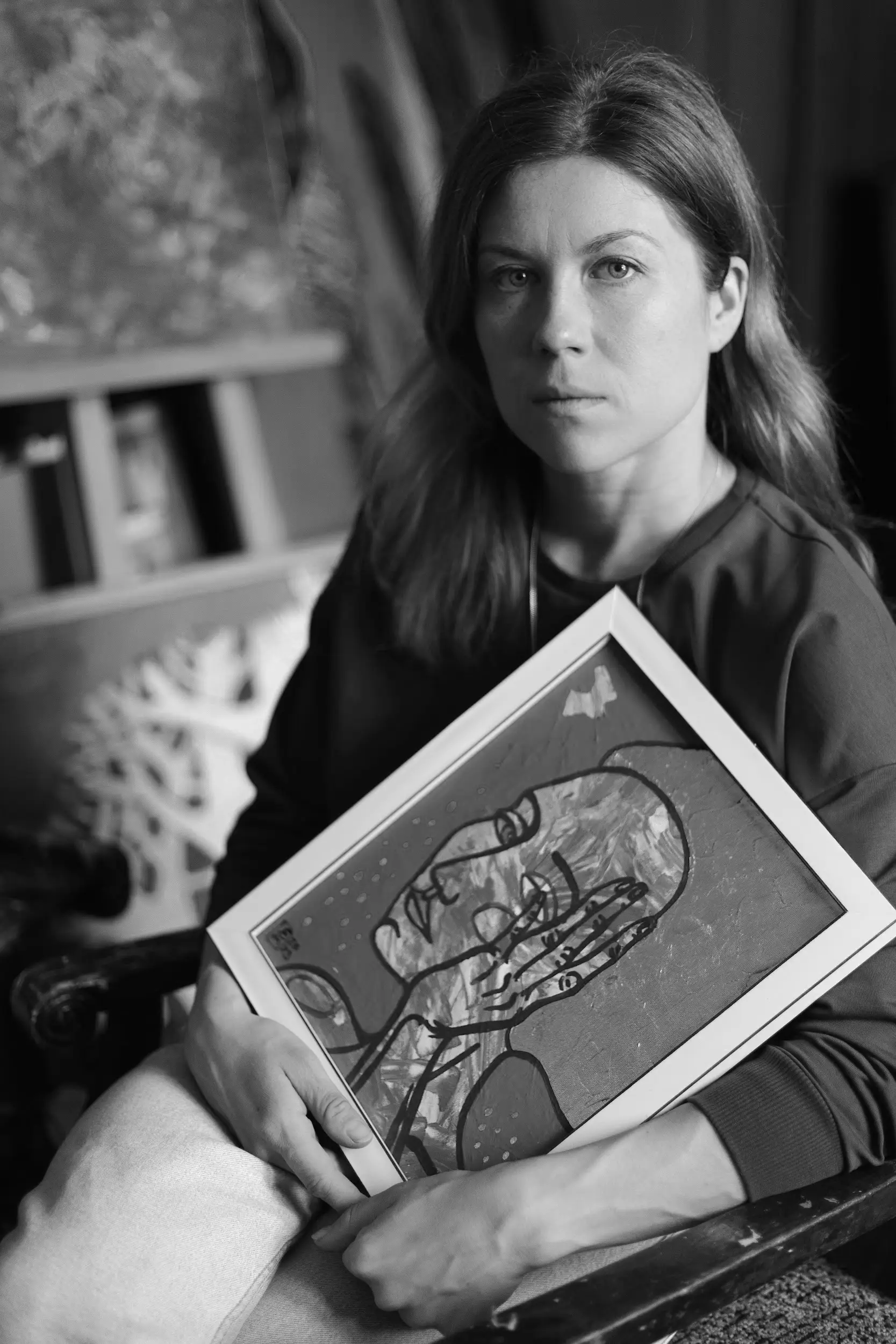 Elena Tomilova, figurative expressionist painter from Moldova, contemporary artist portrait (1986),image2