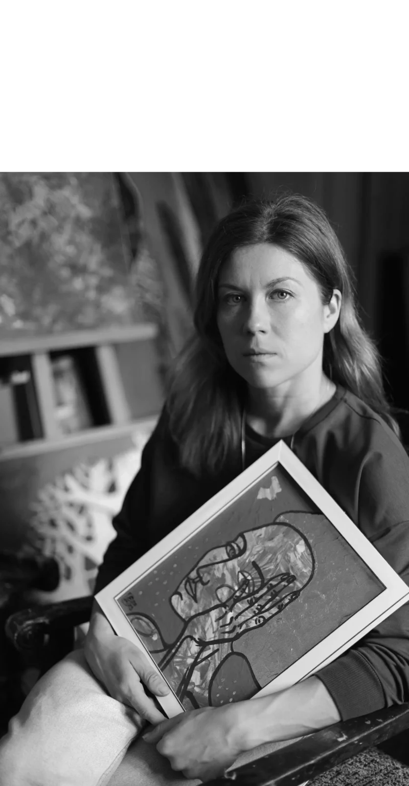 Elena Tomilova, figurative expressionist painter from Moldova, contemporary artist portrait (1986),image3
