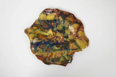 “The Force of the Universe” (2020), ceramic artwork by Mariana Carp, 3 × 46 × 46 cm
