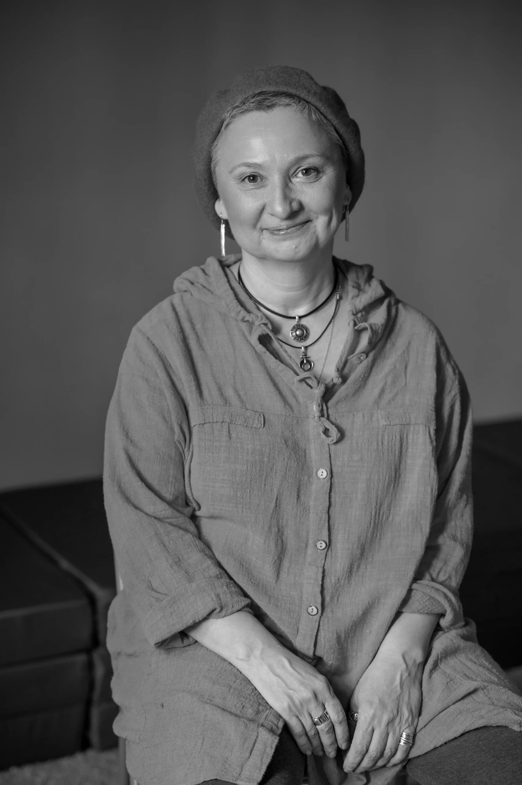 Portrait of Tatiana Pundeva, Moldovan artist and creator of collectible art dolls (born 1970).