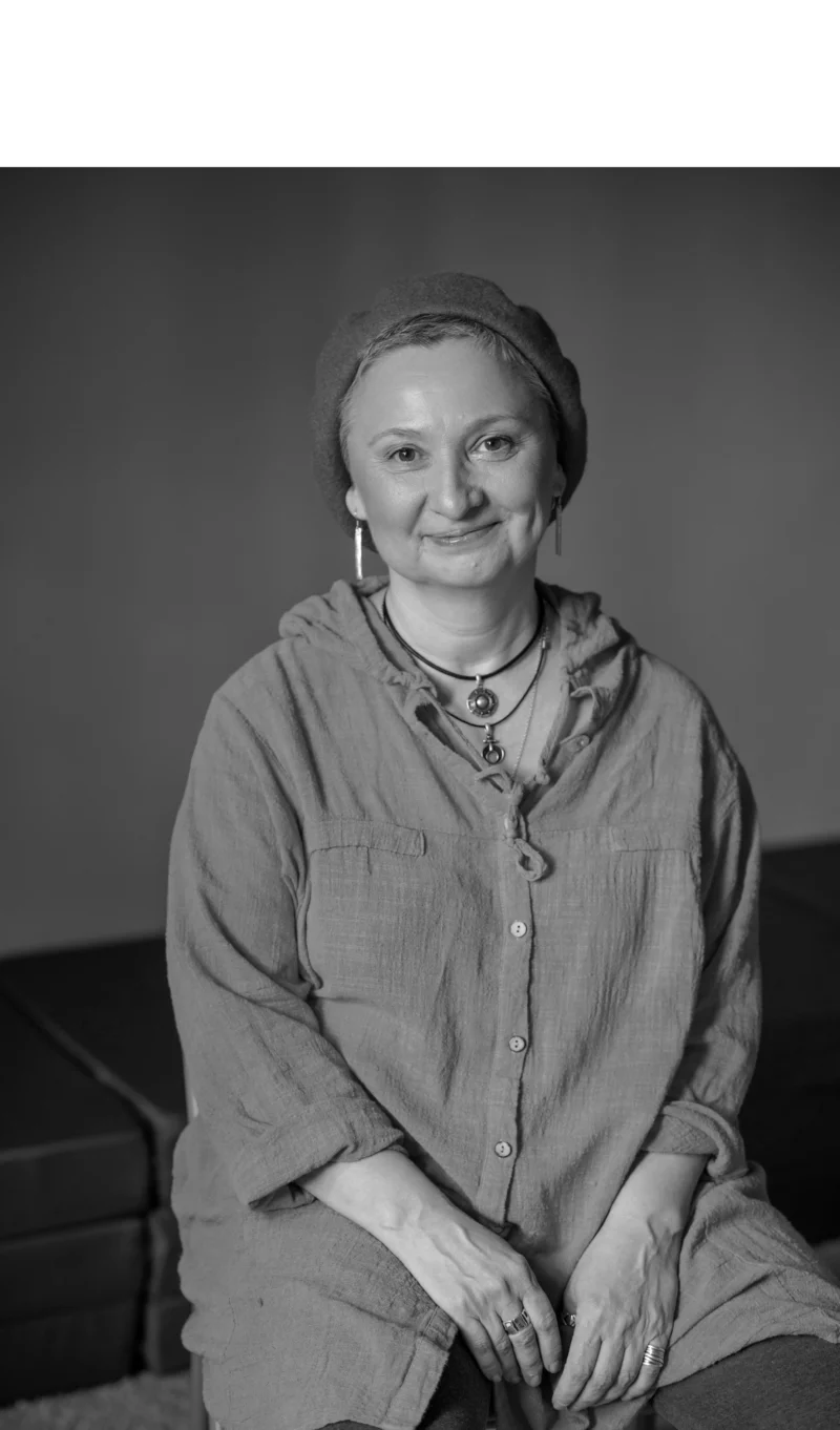 Portrait of Moldovan artist Tatiana Pundeva (born 1970), creator of collectible art dolls.