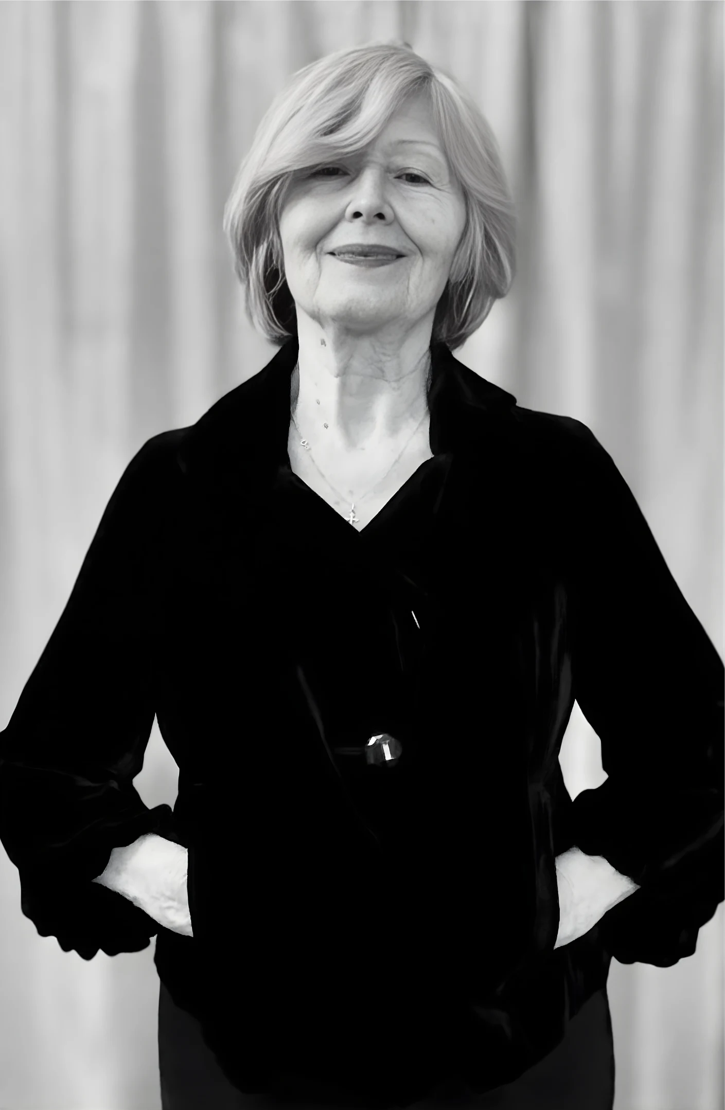 Portrait of Moldovan abstract artist Valentina Bakhchevan (born 1948).